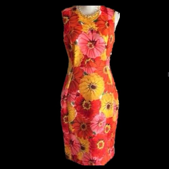 Calvin Klein Dresses & Skirts - Calvin Klein Floral Print Midi Dress Summer Spring Fall Semi Formal Size 10 New